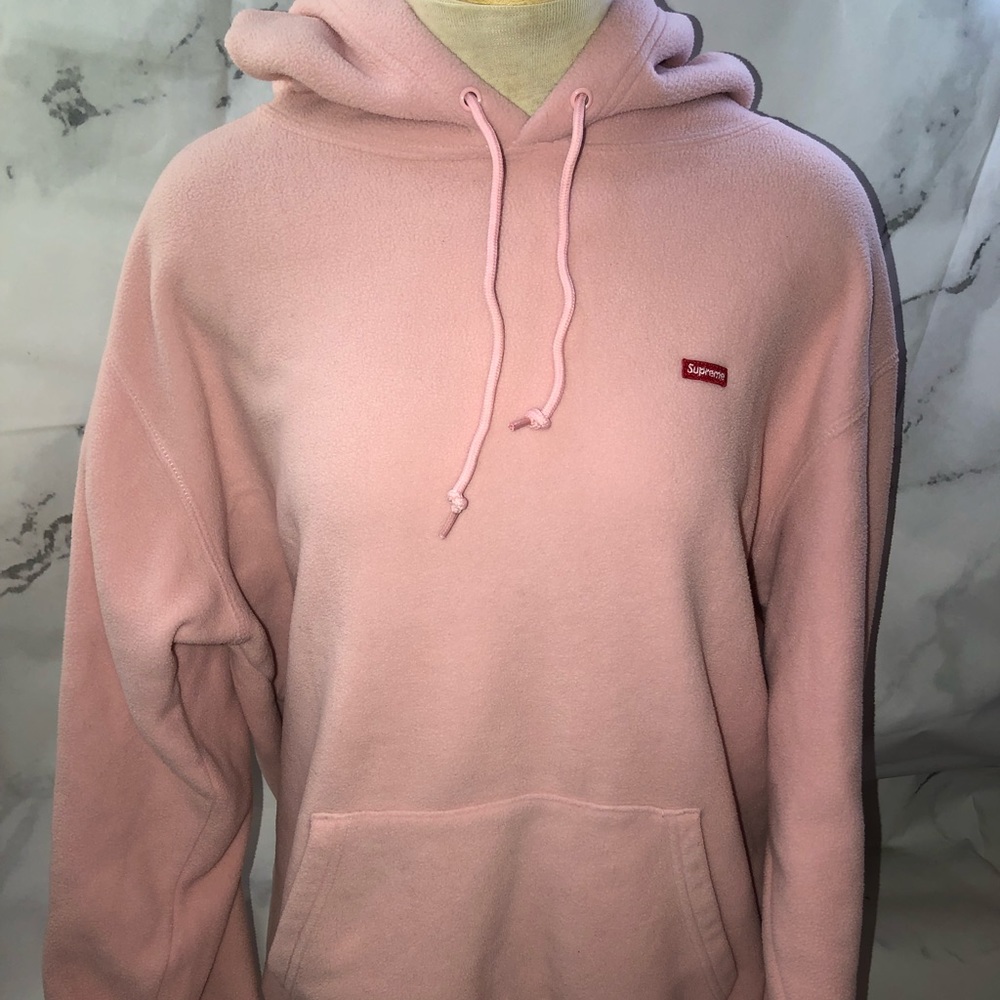 Pink Supreme Polartec Hooded Sweatshirt
